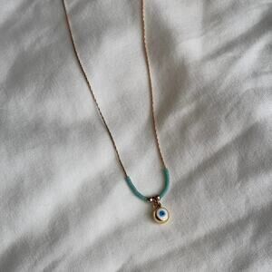 Blue evil eye necklace evileye
